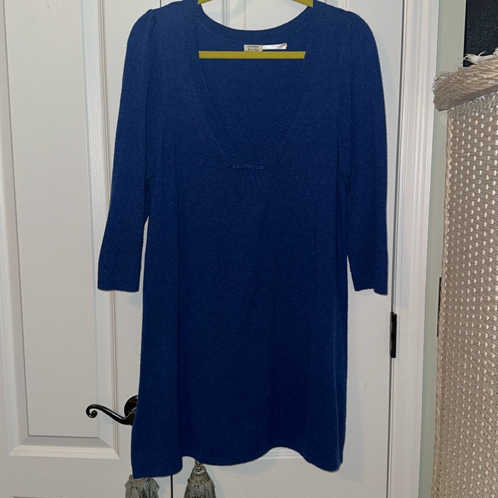 Leon Max, Ltd. Edition, 100% Cashmere Dress/Tunic, Blue, EUC, Sz L